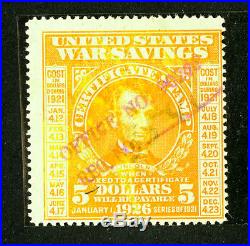 US Stamps # W56 F-VF Fresh Clean Rare Used From Document Scott Value $1,250.00