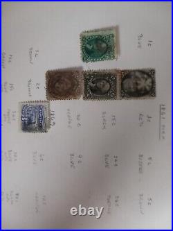 US Stamps from 1861 1902 Period, good used, various colours & denominations US Stamps from 1861 1902 Period, good used, various colours & denominations