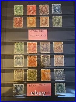 US USED 19TH -Early 20th C Stamp Lot Of GOOD Stamps, Vg Quality In Stock Book US USED 19TH -Early 20th C Stamp Lot Of GOOD Stamps, Vg Quality In Stock Book