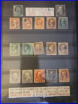 US USED 19TH -Early 20th C Stamp Lot Of GOOD Stamps, Vg Quality In Stock Book US USED 19TH -Early 20th C Stamp Lot Of GOOD Stamps, Vg Quality In Stock Book