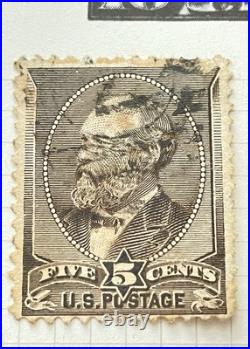 US postage stamp 1882, Sc 205c, A56 gray brown US postage stamp 1882, Sc 205c, A56 gray brown