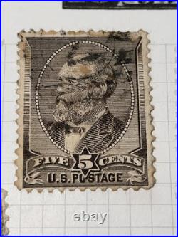 US postage stamp 1882, Sc 205c, A56 gray brown US postage stamp 1882, Sc 205c, A56 gray brown
