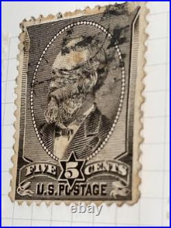 US postage stamp 1882, Sc 205c, A56 gray brown US postage stamp 1882, Sc 205c, A56 gray brown