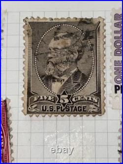US postage stamp 1882, Sc 205c, A56 gray brown US postage stamp 1882, Sc 205c, A56 gray brown