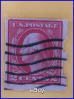 US stamp used 2c Deep Rose, Ty. Ia, Imperforate, Schermack Ty. III