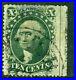USA 1859 Washington 10¢ Green Type V Scott #35 Imperf right side VFU G108