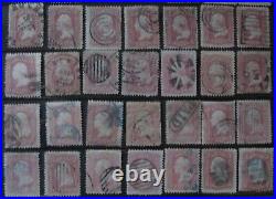 USA 1861-62 Collection of #64b with fancy, cork, blue. ++ and maybe some #64