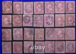 USA 1861-62 Collection of #64b with fancy, cork, blue. ++ and maybe some #64