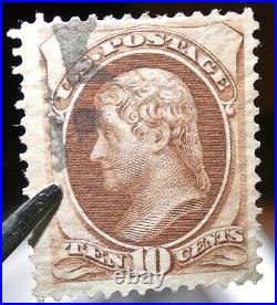 USA 1870-71 1c-90c series complete #145-155 with Fancy cancel Cat. $1,300