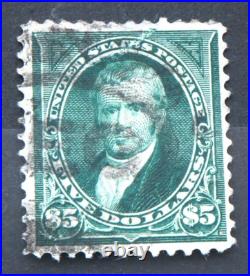 USA 1885 Five Dollar £5 Marshal Used Stamp
