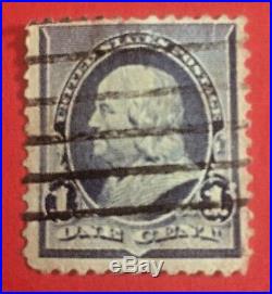 USA 1890 BENJAMIN FRANKLIN 1c BLUE USED