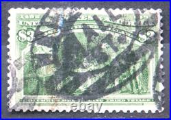 USA 1893 Columbian Exposition $3 Green Used Stamp