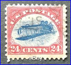 USA 1918 Inverted Jenny #C3a used F-VF signed Peter Winter back Great Forgery