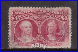 USA #244 Extra Fine Used With Very Light Thin