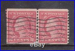 USA #491 VF Used Rare Coil Pair With Certificate