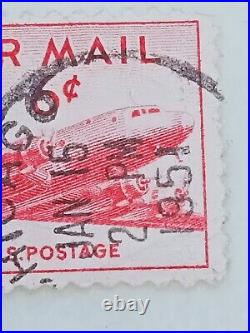 USA 6 Cent Red Air Mail Stamp (1940's) Lovely Condition Collector's Stamp