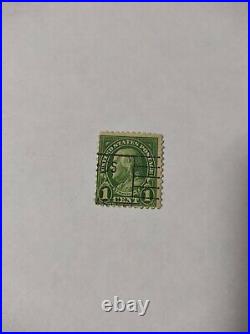 USA Benjamin Franklin 1 cent green stamp state postage stamp