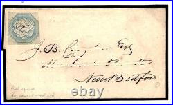 USA Cover LOCAL POST Private Issues HALES + Co Cut Square c1860samwellsF204a