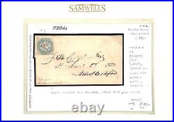 USA Cover LOCAL POST Private Issues HALES + Co Cut Square c1860samwellsF204a