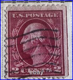 USA George Washington deep red used 1 cent stamp 1914