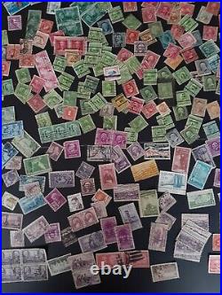 USA STAMPS Collection stocks and bonds 1800 through 1900 big lot 800+ Stamps
