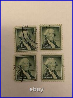 USA Stamp George Washington 1 Cent United States Postage Vintage Used