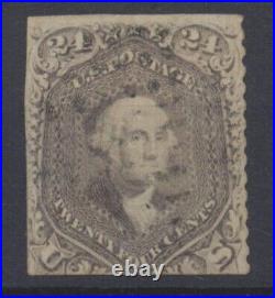USA Stamps 1861 24c Washington Grey, Used SG74b CV £375