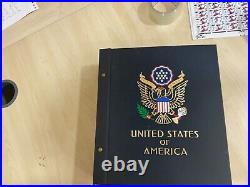 USA Stamps 1991-2000 almost complete davo album many mint sheets 2.5kg a38