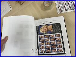 USA Stamps 1991-2000 almost complete davo album many mint sheets 2.5kg a38