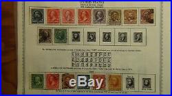 USA stamp collection on Minkus pages with 800 or so stamps