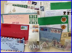 USA stamps, letters, airmails, packs. Mint/used. 1kg #sbx5