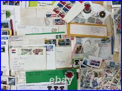 USA stamps, letters, airmails, packs. Mint/used. 1kg #sbx5