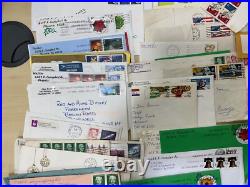 USA stamps, letters, airmails, packs. Mint/used. 1kg #sbx5