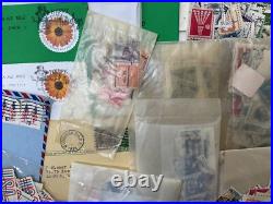 USA stamps, letters, airmails, packs. Mint/used. 1kg #sbx5