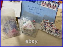 USA stamps, letters, airmails, packs. Mint/used. 1kg #sbx5