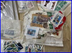 USA stamps, letters, airmails, packs. Mint/used. 1kg #sbx5
