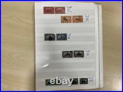 USA stamps vintage 1800s to 1940 mint + used identified in cards a1037