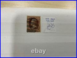 USA stamps vintage 1800s to 1940 mint + used identified in cards a1037