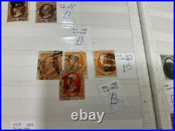 USA stamps vintage 1800s to 1940 mint + used identified in cards a1037