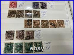 USA stamps vintage 1800s to 1940 mint + used identified in cards a1037