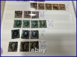 USA stamps vintage 1800s to 1940 mint + used identified in cards a1037