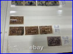 USA stamps vintage 1800s to 1940 mint + used identified in cards a1037