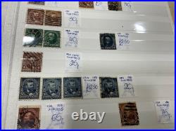 USA stamps vintage 1800s to 1940 mint + used identified in cards a1037