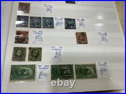 USA stamps vintage 1800s to 1940 mint + used identified in cards a1037