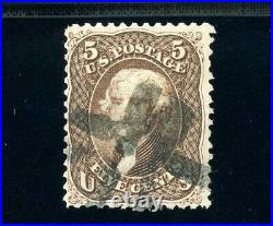 USAstamps Used FVF US Serie of 1861 Jefferson Scott 76a With Black Cancel