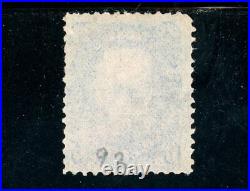 USAstamps Used FVF US Serie of 1867 Franklin Sctt 92 + Grill Very Thin Paper Var