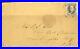 USAstamps Used VF US 1847 Franklin First on a Cover Scott 1 Beauty Side Selvage