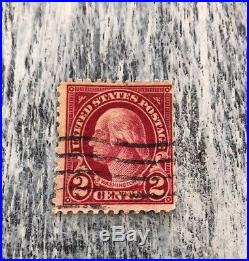 USED 2c WASHINGTON 1915 WAVY LINE MACHINE Stamp