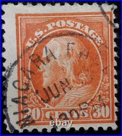 USED US Franklin 30 CENT ORANGE Stamp