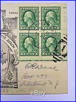 USS AKRON AIRSHIP MEMORIAM ON US NAVY COVER SURVIVORS AUTOGRAPHED w /DEAL LETTER